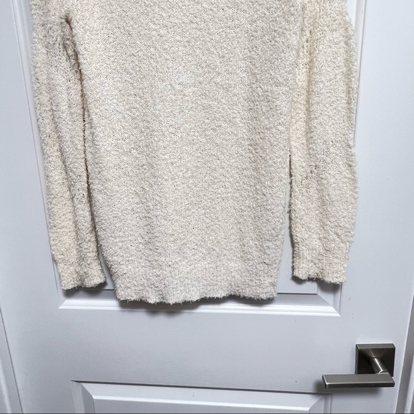 IRO Ines Fuzzy Textured Off White Knit Sweater Size Small. - Picture 4 of 9